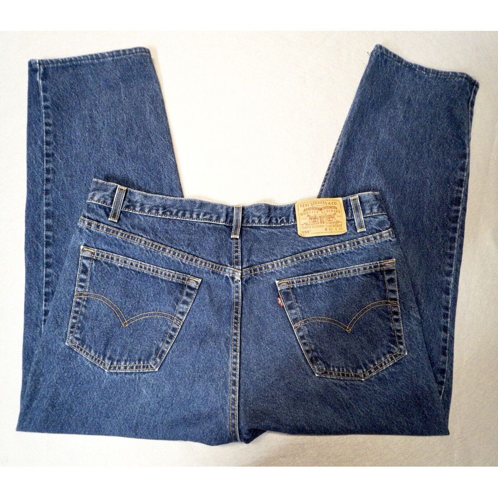 Vintage Levis 550 Relaxed Fit Jeans Mens 40x30 Made In USA‎ Paper Tag